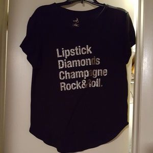 Women's "Lipstick, Diamonds, Champagne,Rock&Roll